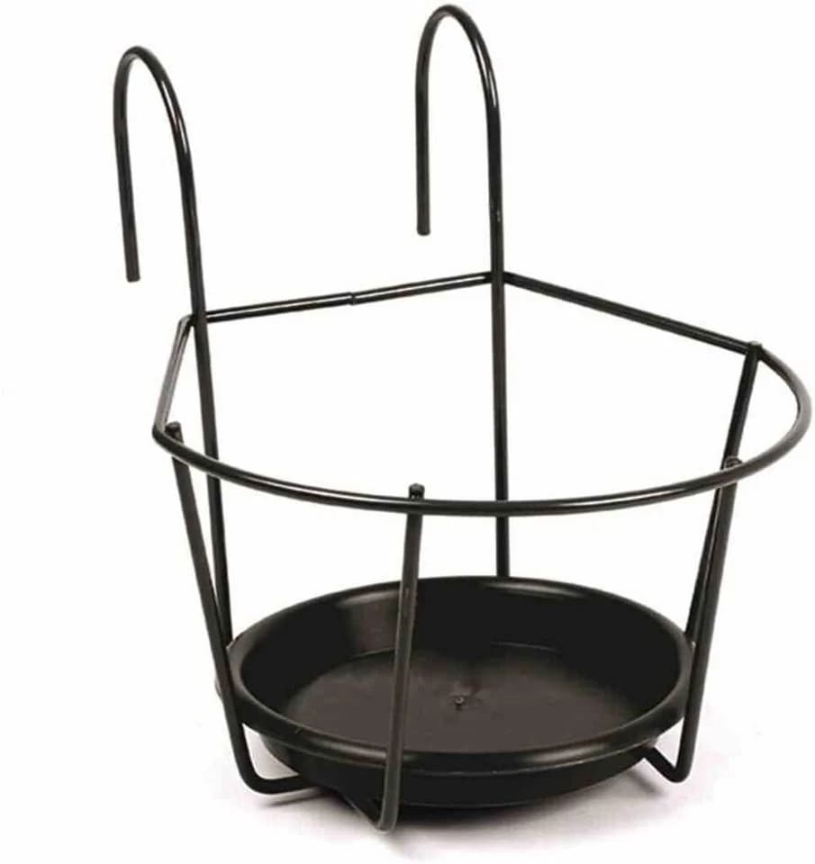 Jardifer Blumentopfhalter Schwarz 16 cm zum Einhängen