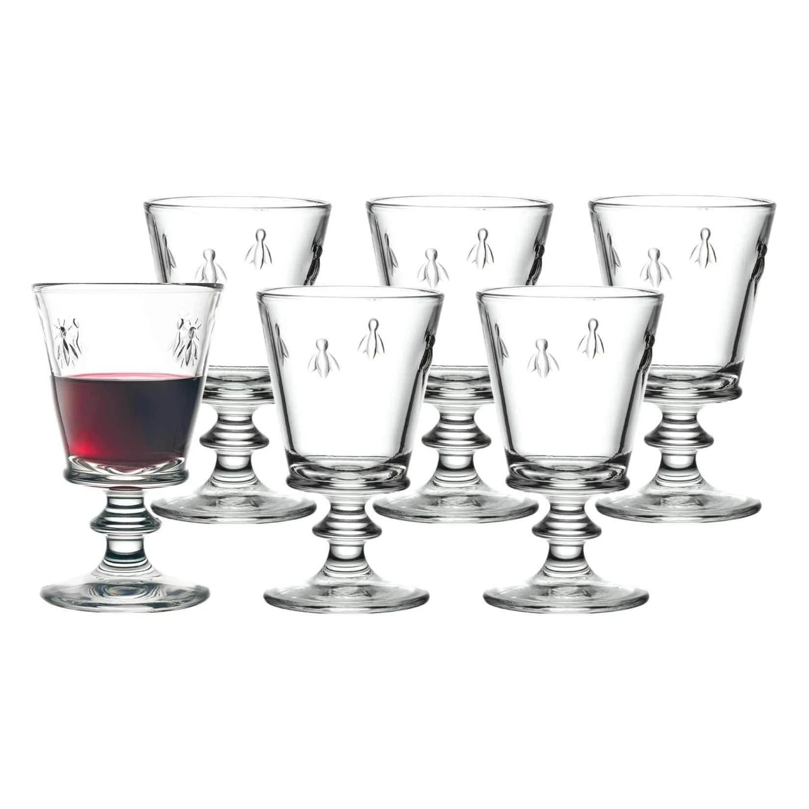 La Rochère Rotweinglas Biene 350 ml 6er Set Transparent