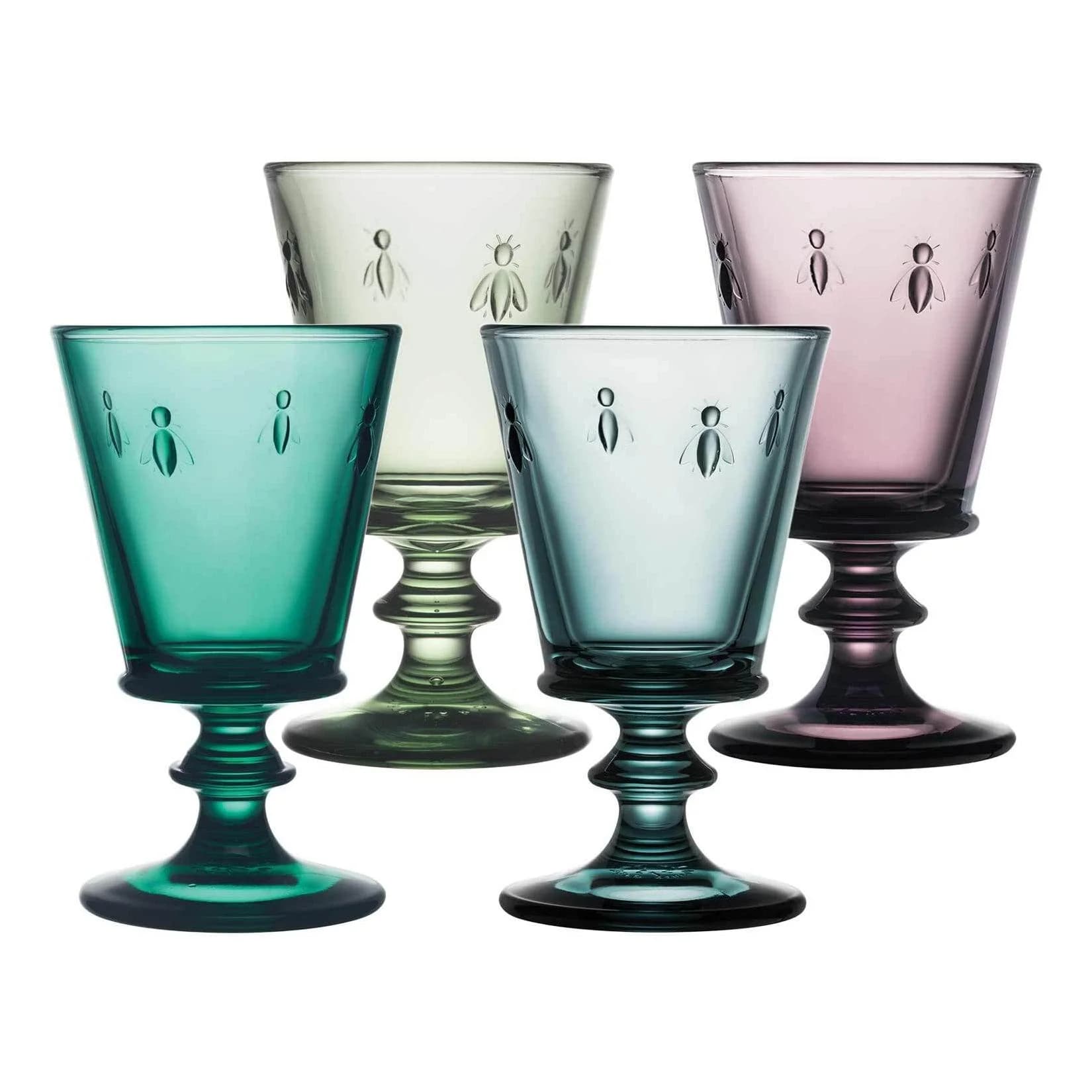 LA ROCHÈRE Weingläser Biene Abeille 4-tlg. Bunt Glas