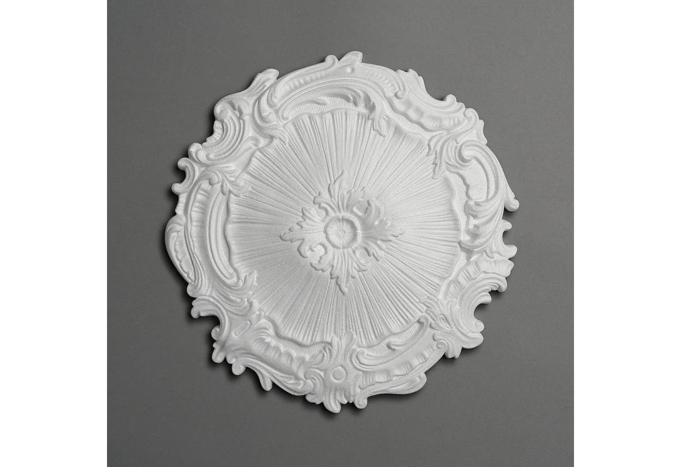 Decosa Wanddekoobjekt Rosette Eleonora Weiß Ø 41 cm