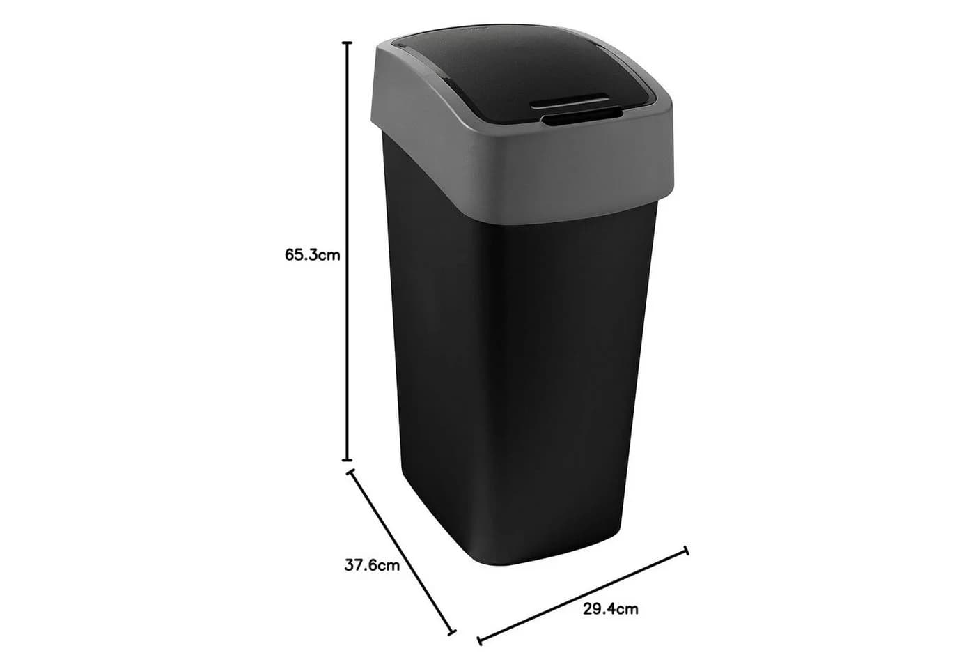 Curver Flip Bin Mülleimer 50L mit Deckel