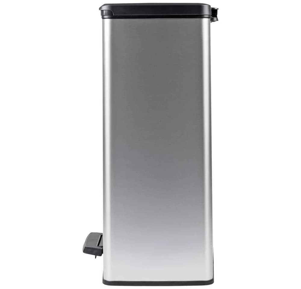 Curver Deco Bin Slim 65L Mülleimer Silber