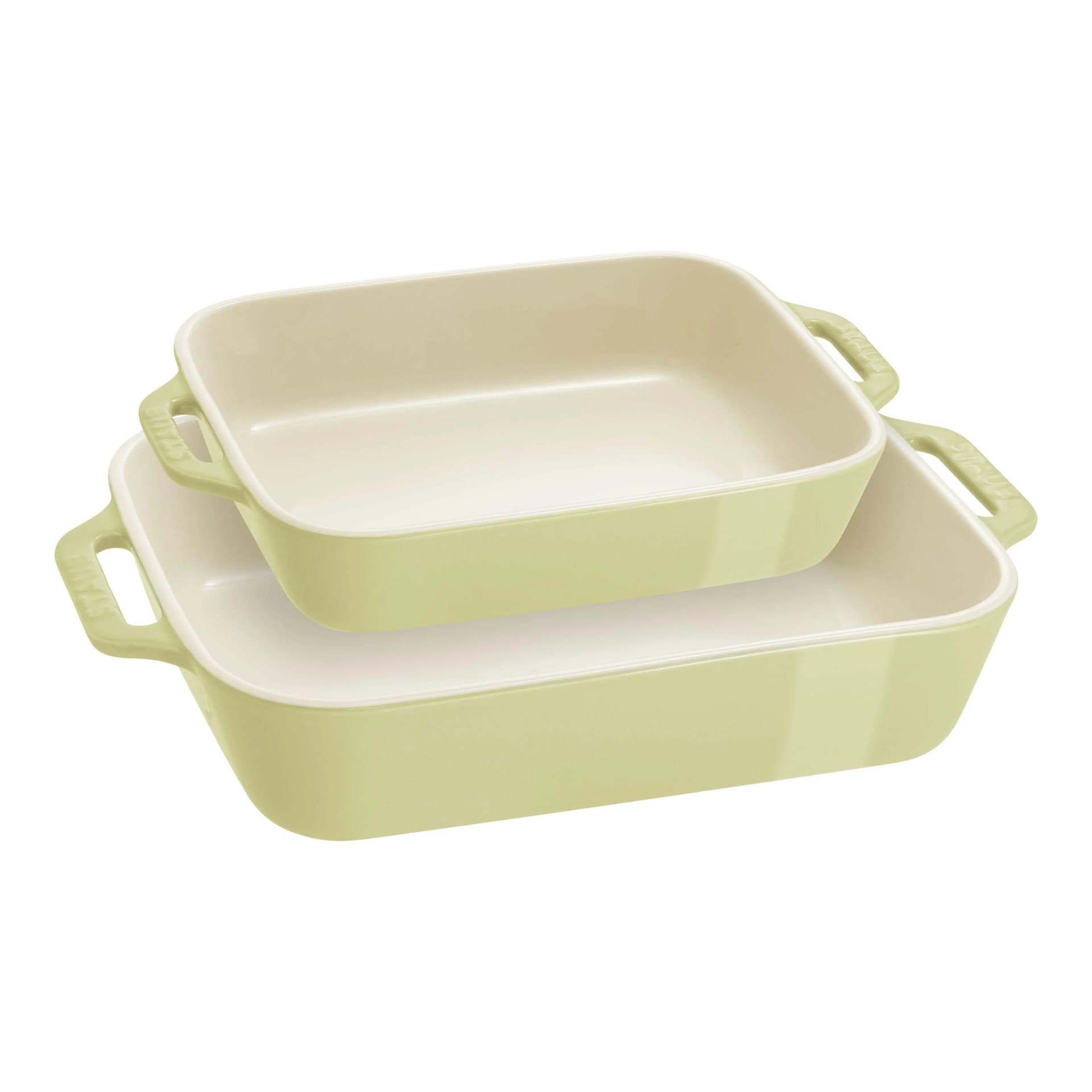 Staub Ceramique Ofenformenset 2-tlg. Hellgrün Keramik
