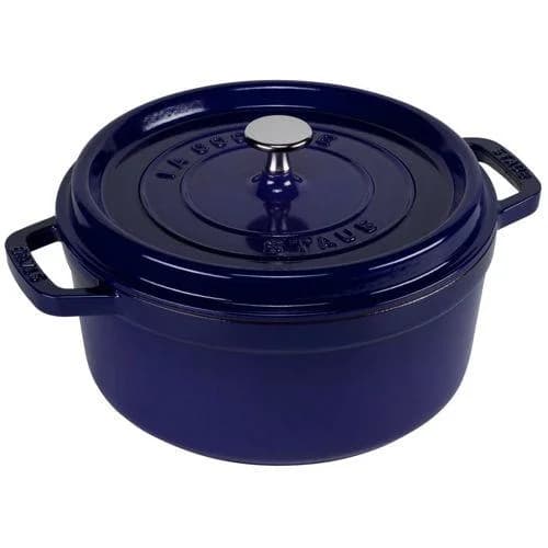 Staub La Cocotte 24 cm Schmortopf Dunkelblau Gusseisen