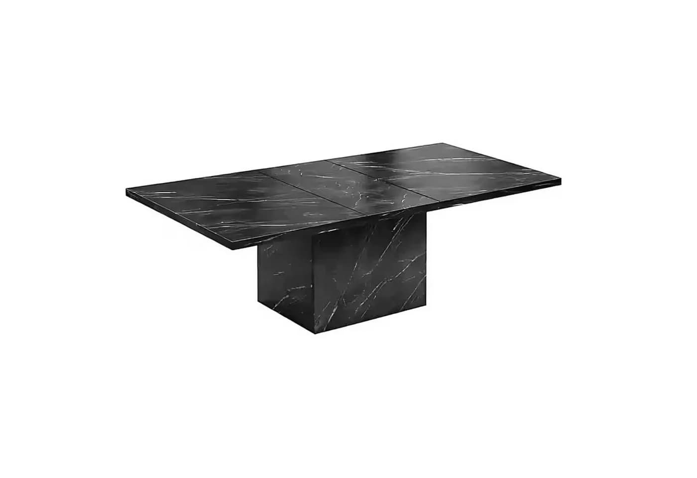 mukuhi Esstisch Schwarz Marmoroptik 180x80 cm