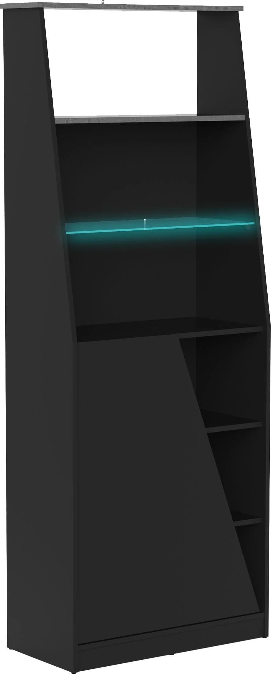 Bücherregal DEMEYERE GROUP Venom Matt Schwarz mit LED