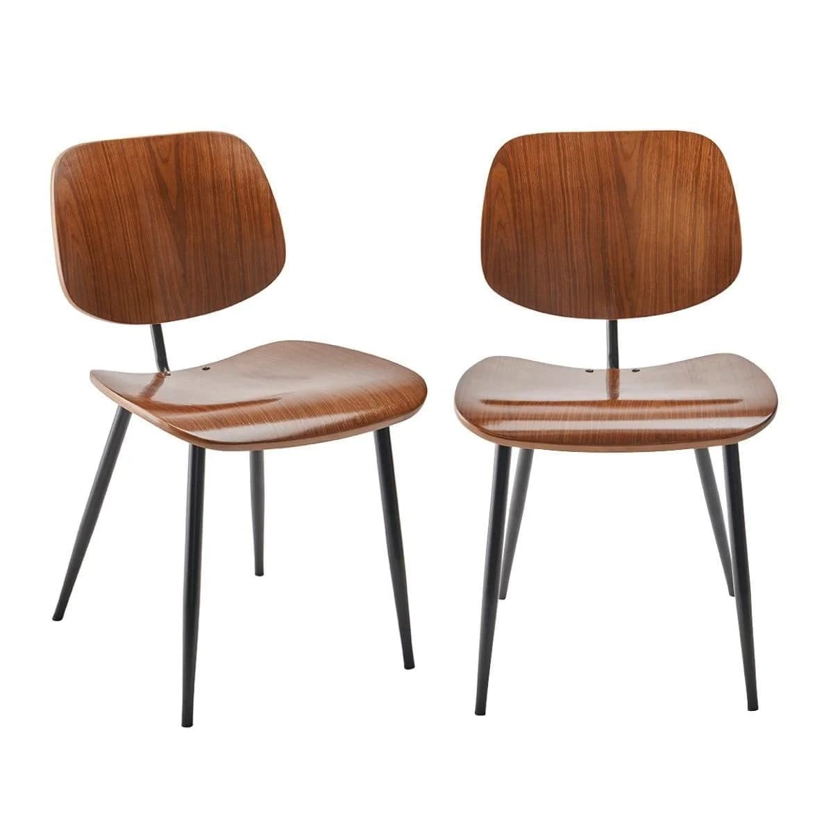 Signature Stühle Finishing Olympia Nussbaum 2er Set Braun