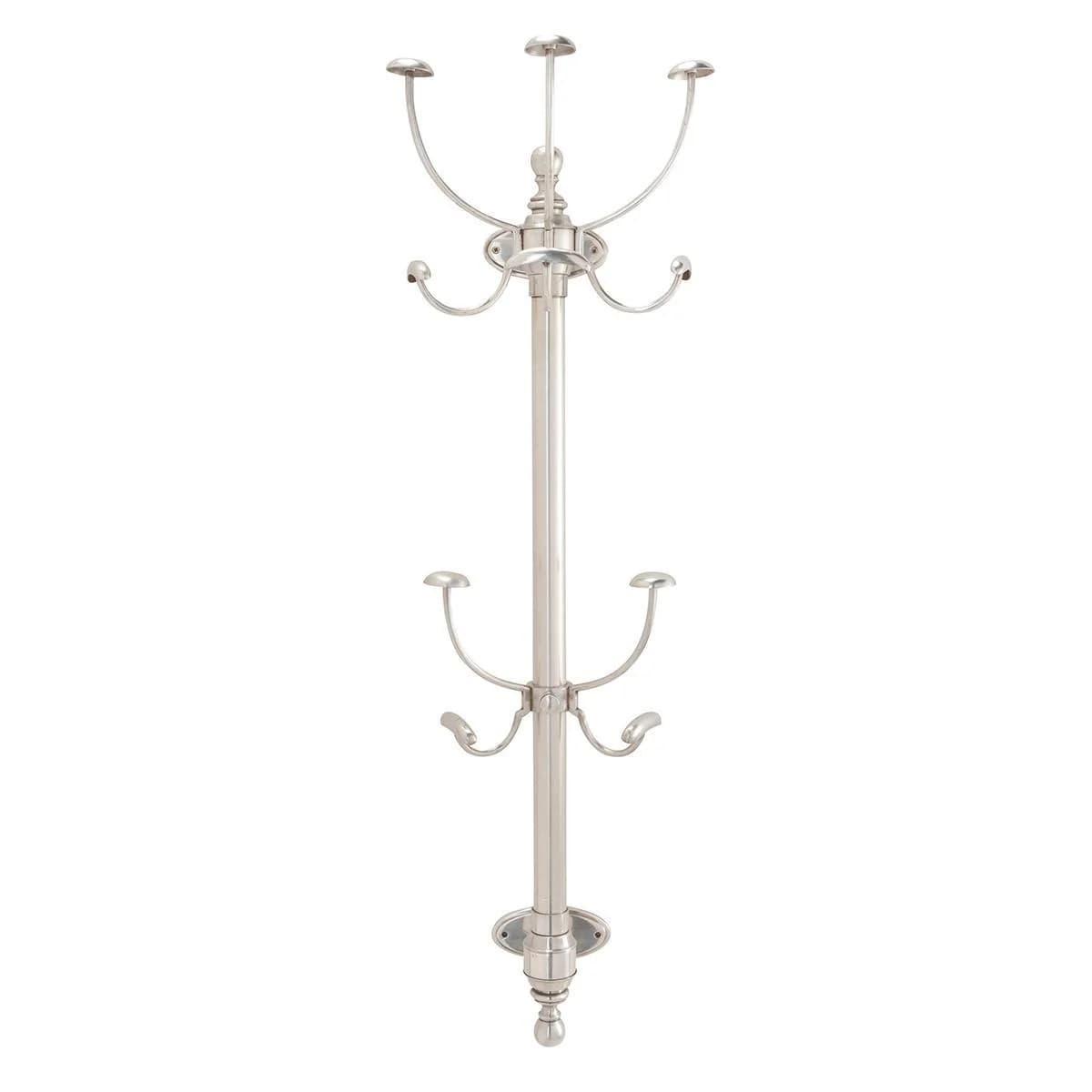 Signature Wandgarderobe mit 9 Haken Hellgrau Metall