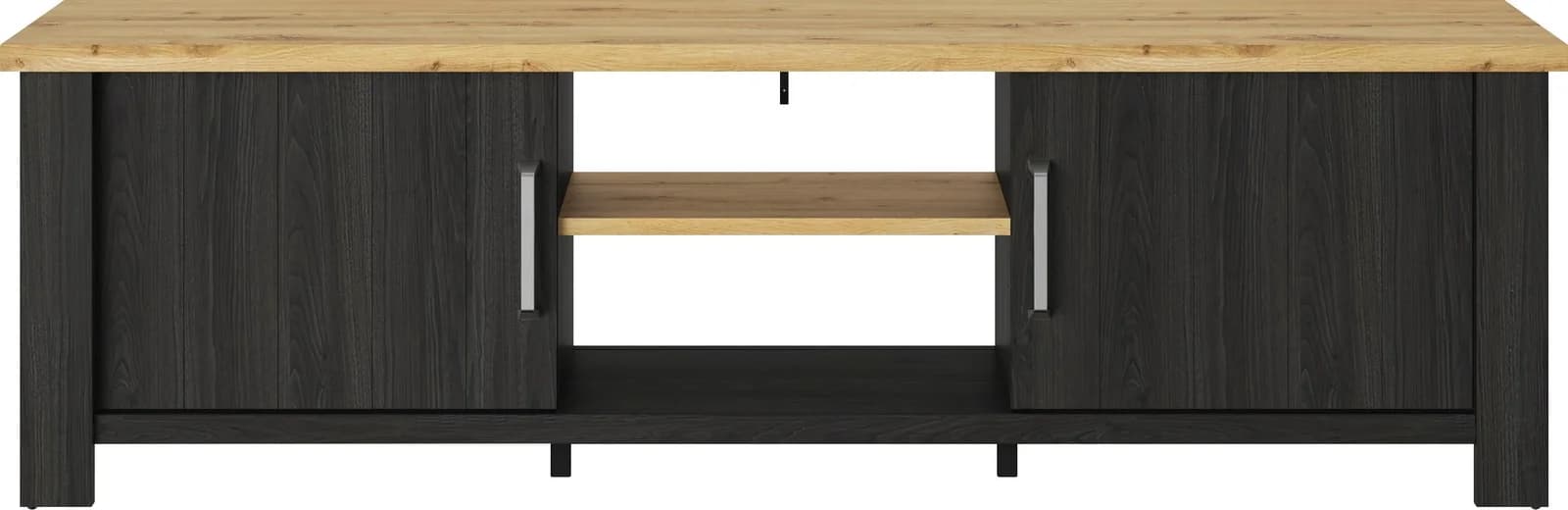 TV-Board GAMI Sequoia Schwarz Spanplatte Sideboard Industrial