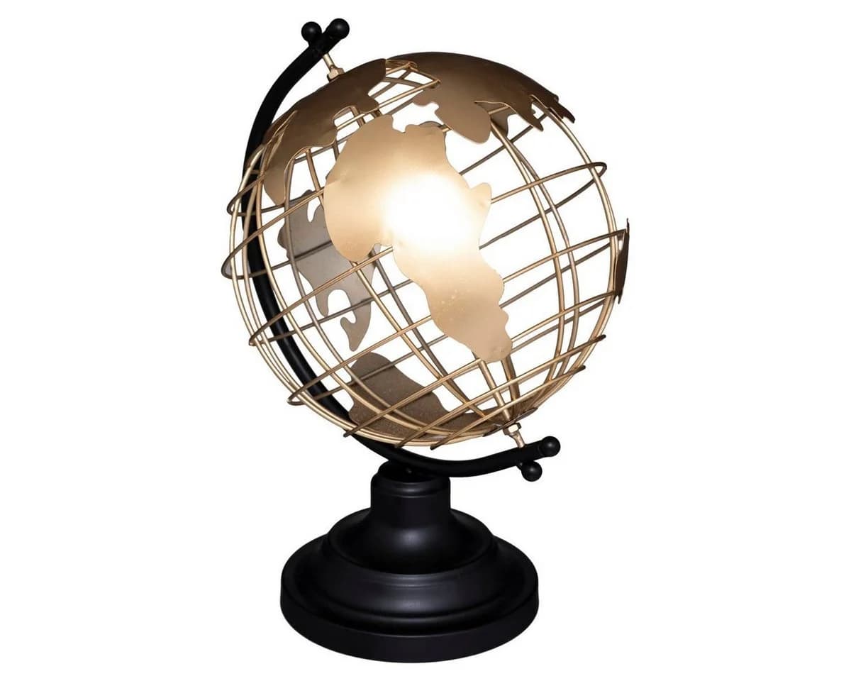 Atmosphera Dekoobjekt Globus Metall Retro Vintage Gold