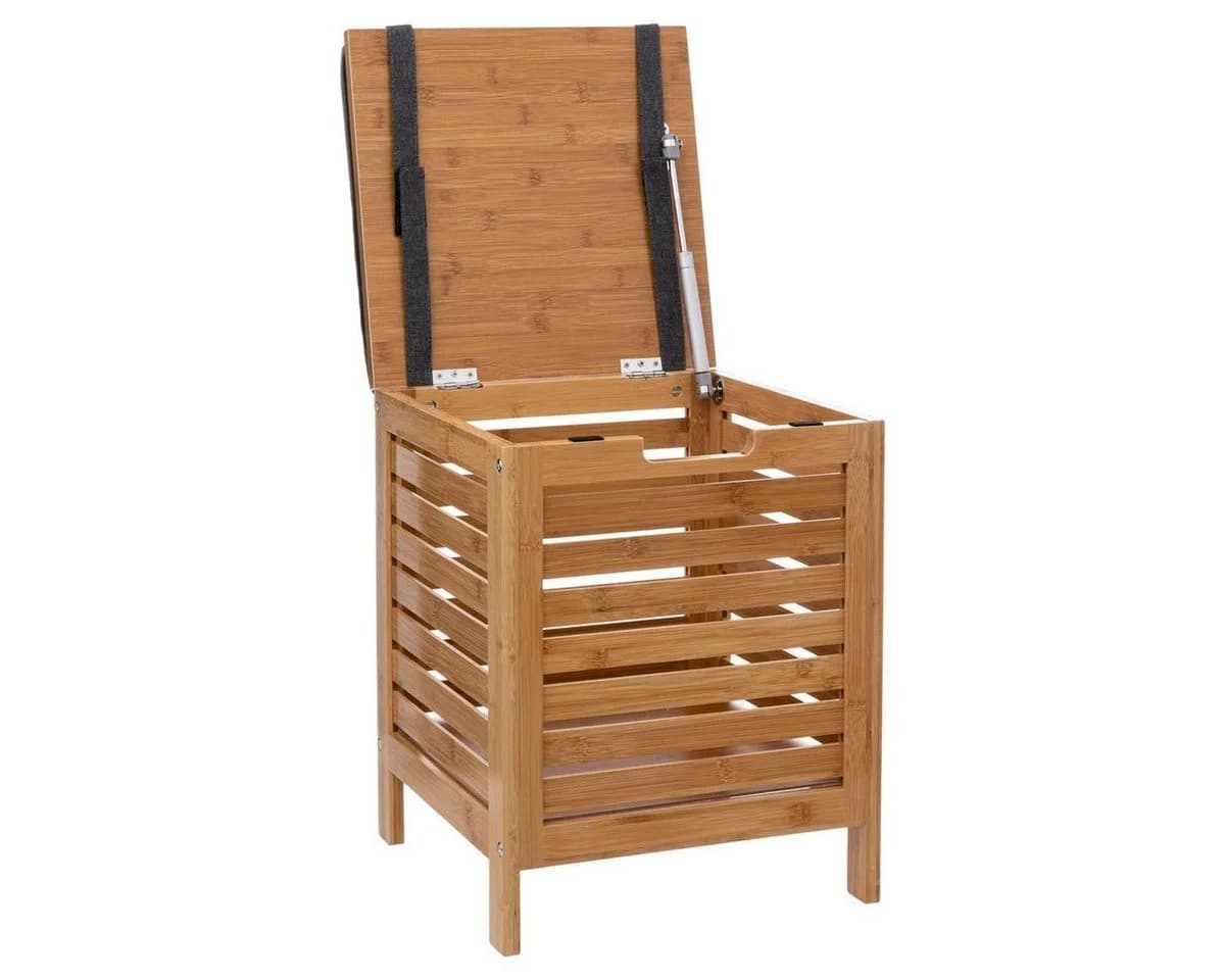 5five Simply Smart Wäschekorb Badhocker BAMBOO 2in1