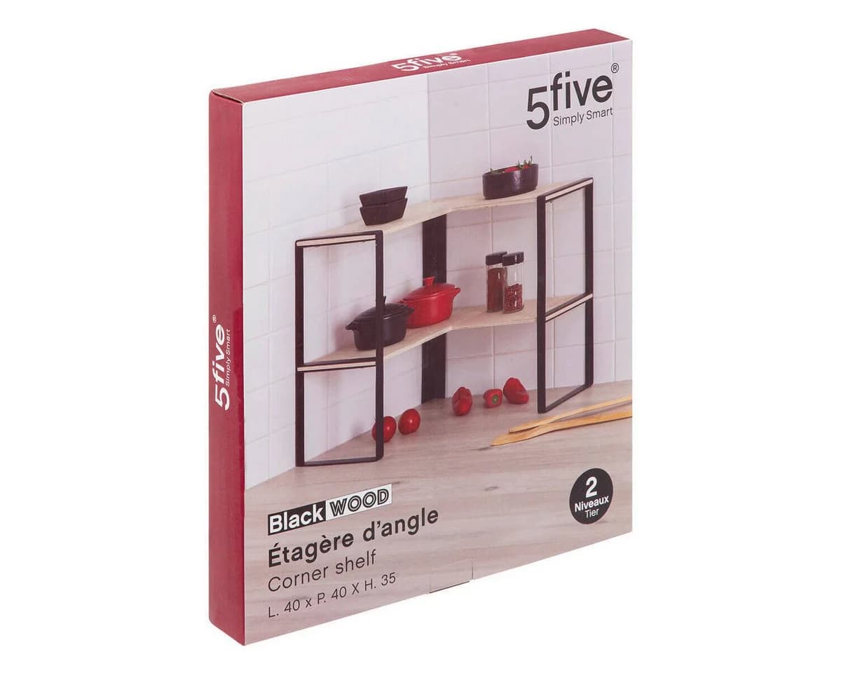 5five Simply Smart Eckregal Küche Beige 2 Ebenen