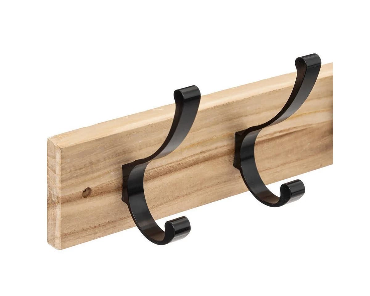 5five Simply Smart Garderobenständer Wandhaken Holz Braun 4 Haken