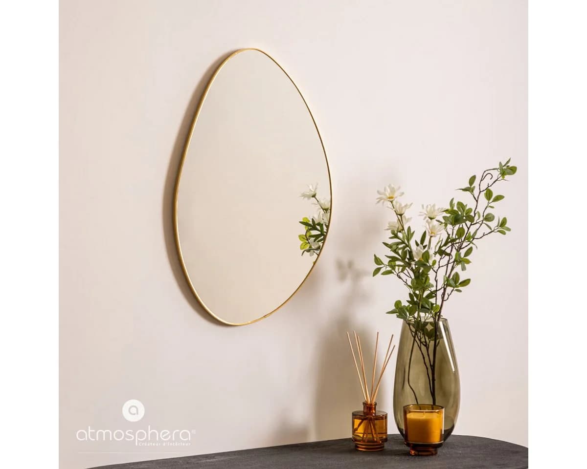 Atmosphera Wandspiegel ROMAN Asymmetrisch Gold