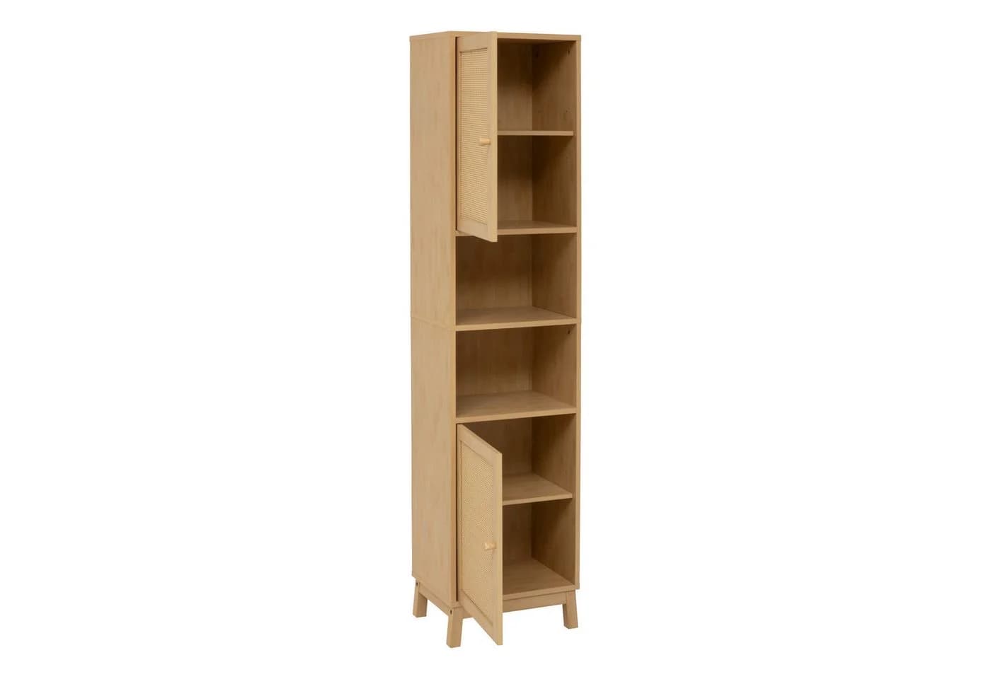 5five Simply Smart Badregal CANE Hochschrank Beige