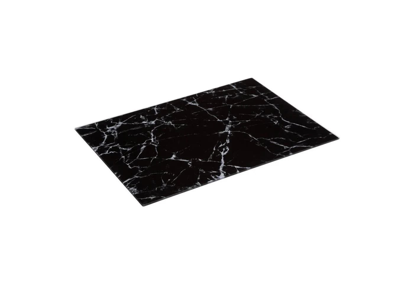 5five Simply Smart Schneidebrett Glas Schwarz Marmor-Muster