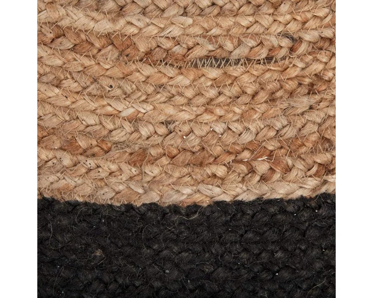 Atmosphera Juteteppich rund Ø120 cm beige-schwarz