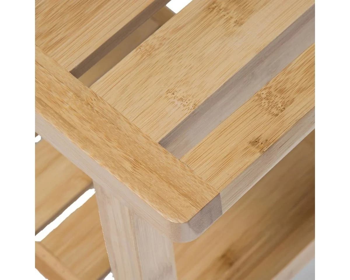 5five Simply Smart Badhocker BAMBOO mit Ablage Braun Bambus