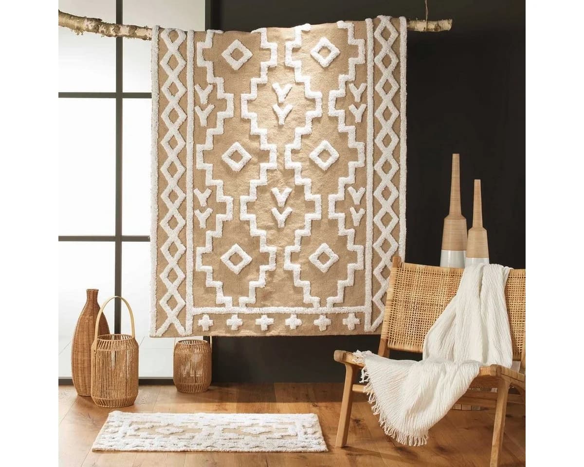 Douceur d'intérieur Jutematte MEDINE Beige Boho-Design