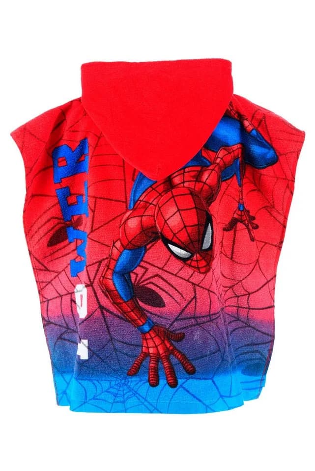 Spiderman Kapuzenhandtuch 100% Baumwolle Poncho