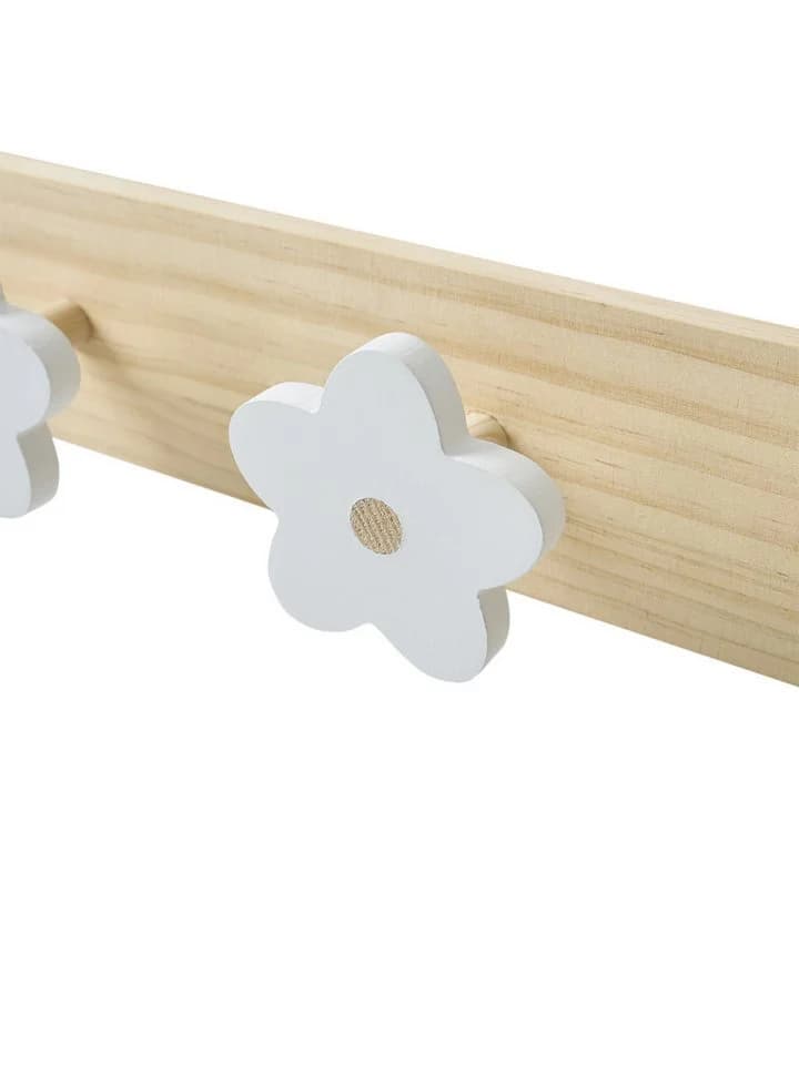 vertbaudet Wandgarderobe 4 Haken Margeriten