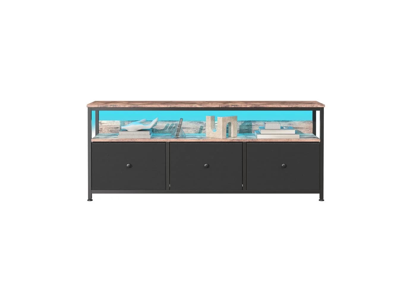 Gdood TV-Schrank Schreibtisch Beistelltisch LED