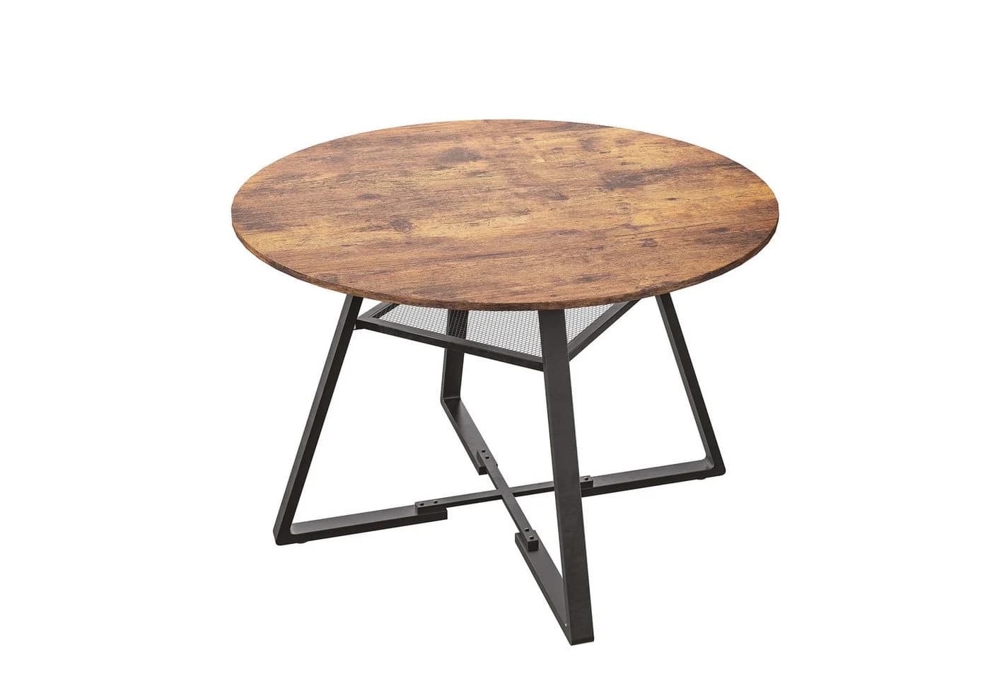 Furnishings Home Esstisch rund Vintage-Look mit Ausziehfunktion