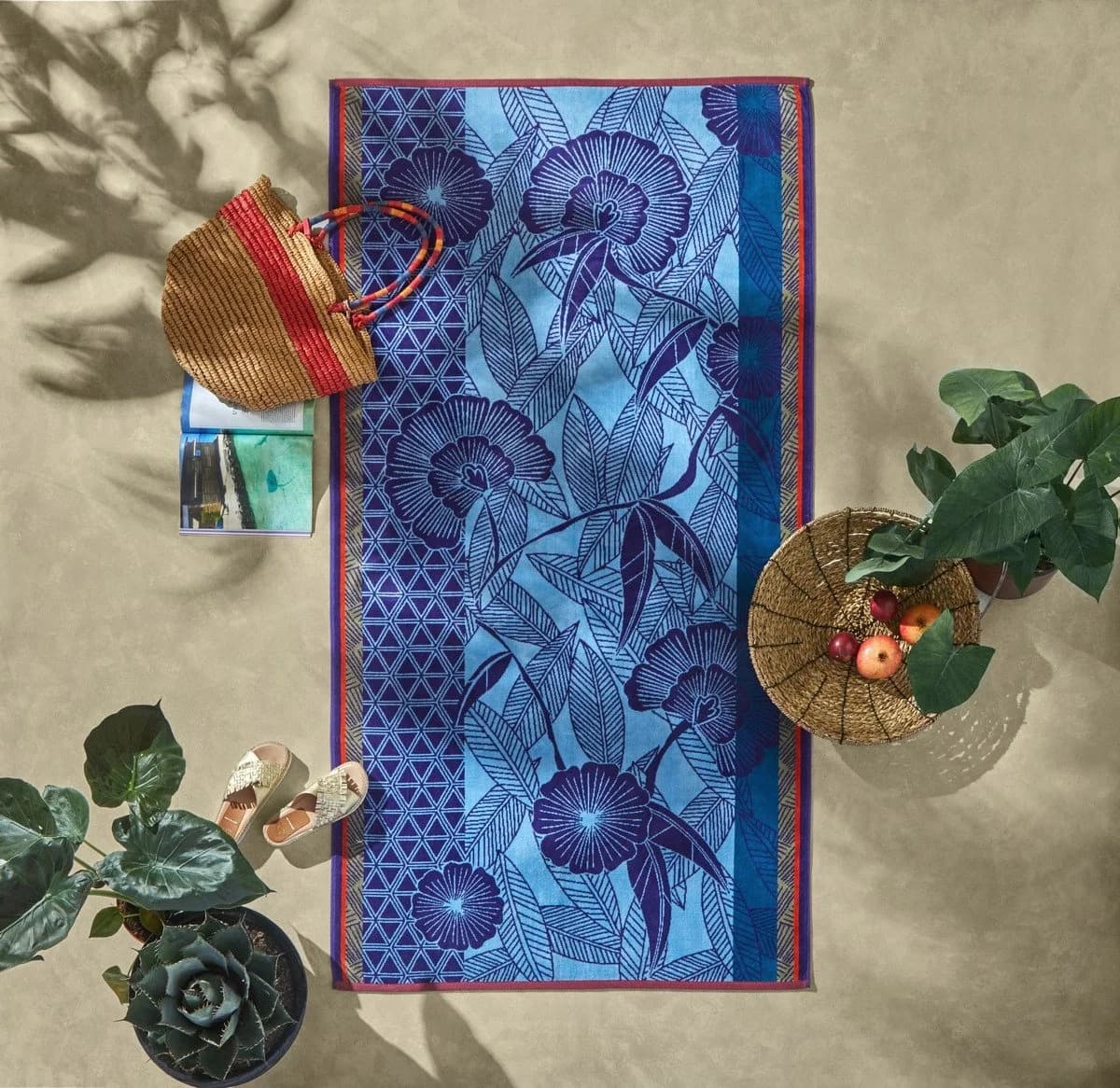 Le Jacquard Français Strandtuch Orinoco Oceania 100x200 cm Frottee