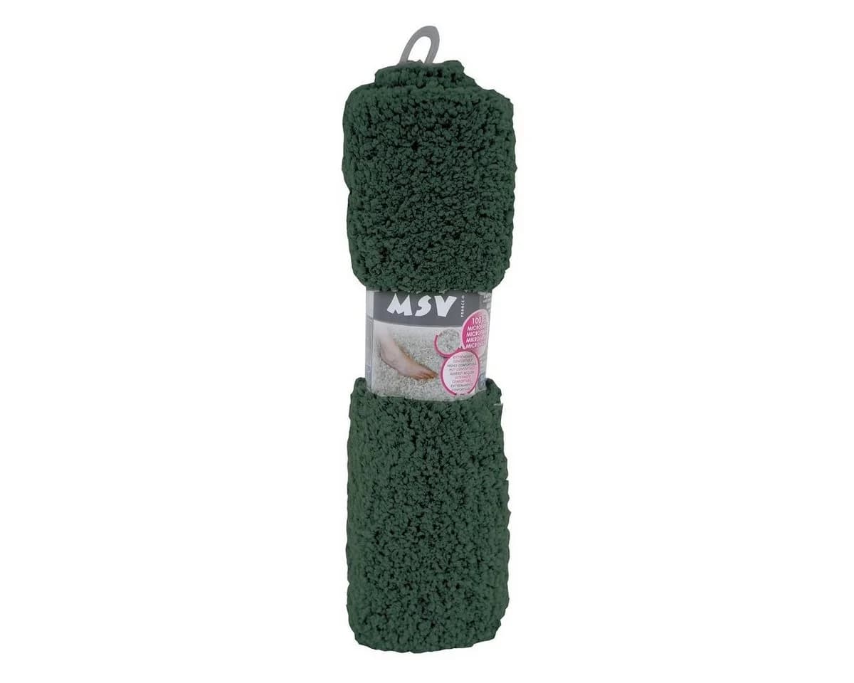MSV Badematte Dunkelgrün Mikrofaser Anti-Rutsch 40x60 cm