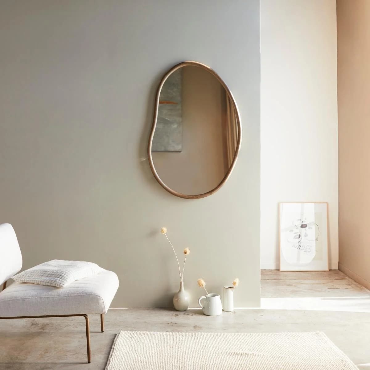 Tikamoon Spiegel Dim aus Mindiholz 100 x 70