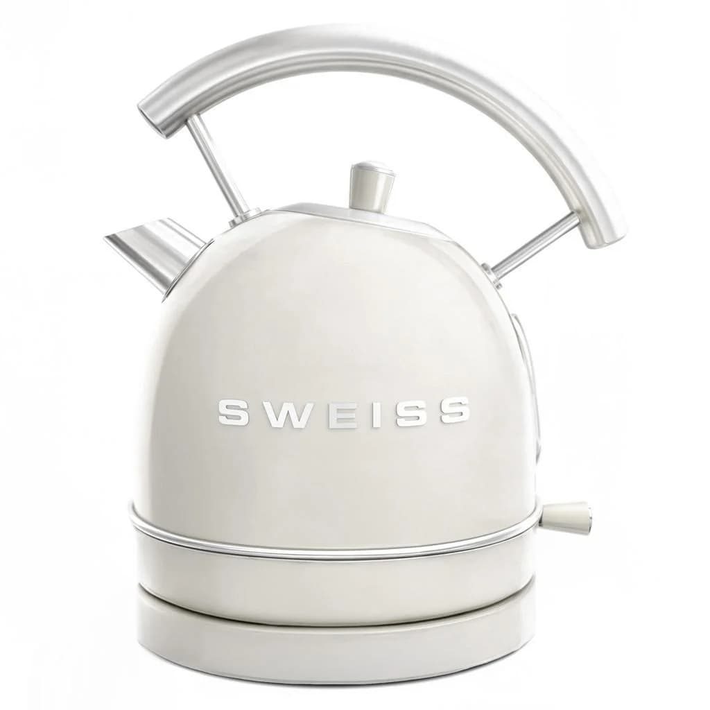 Sweiss Wasserkocher Ktl8 Vintage Beige Edelstahl 1,8L