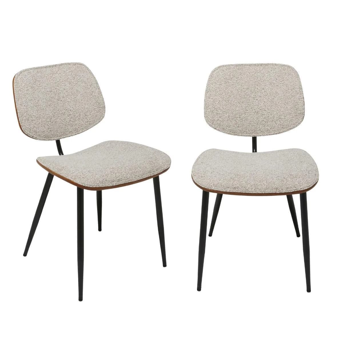 Signature Esszimmerstühle 2er-Set Beige Stoff