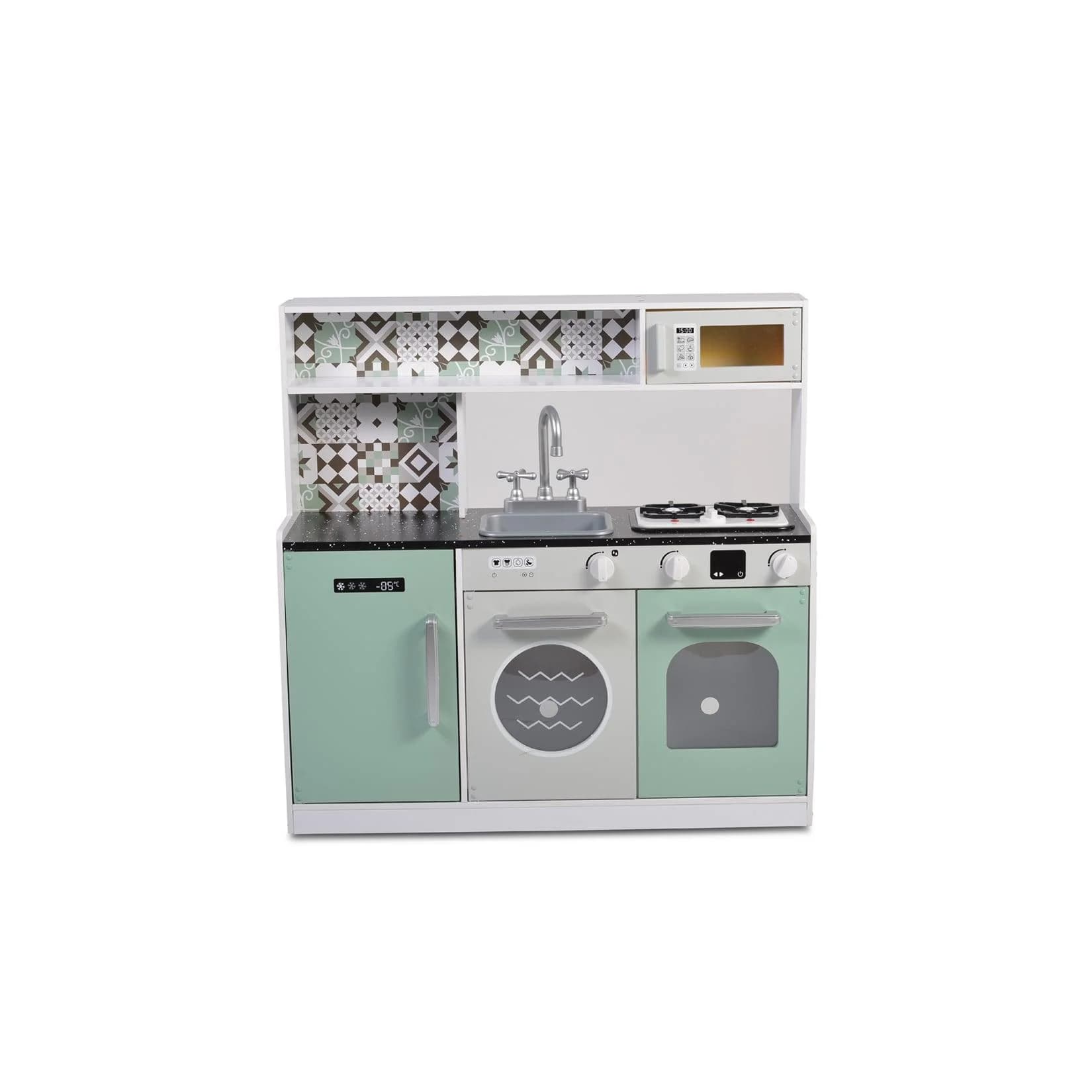 Moni Kinderküche 7257 Holz 80 cm hoch Spülbecken Backofen