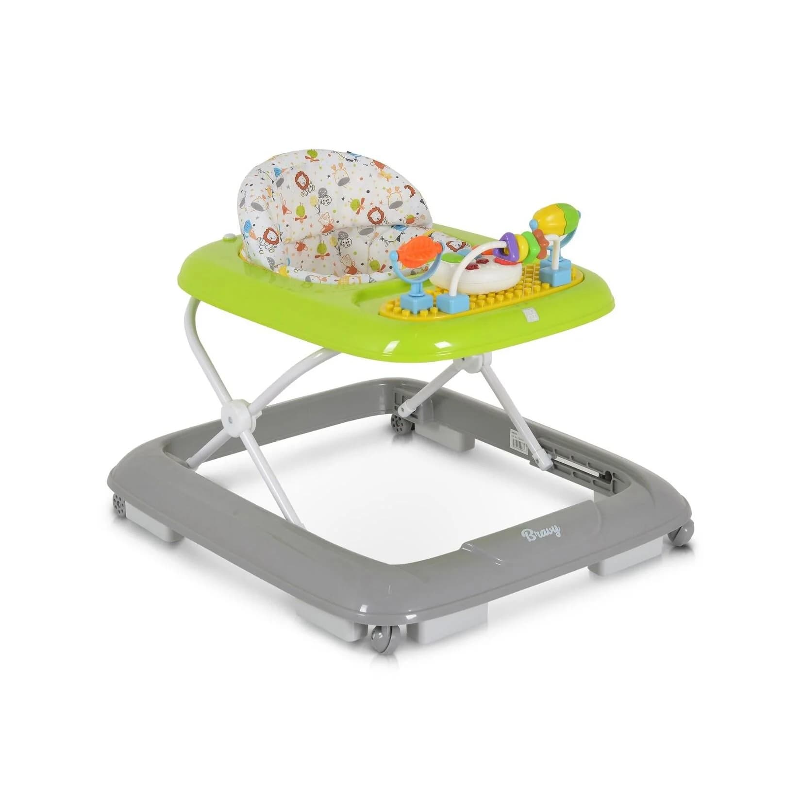 Moni Lauflernhilfe Bravy mit Spielcenter, klappbar, grün