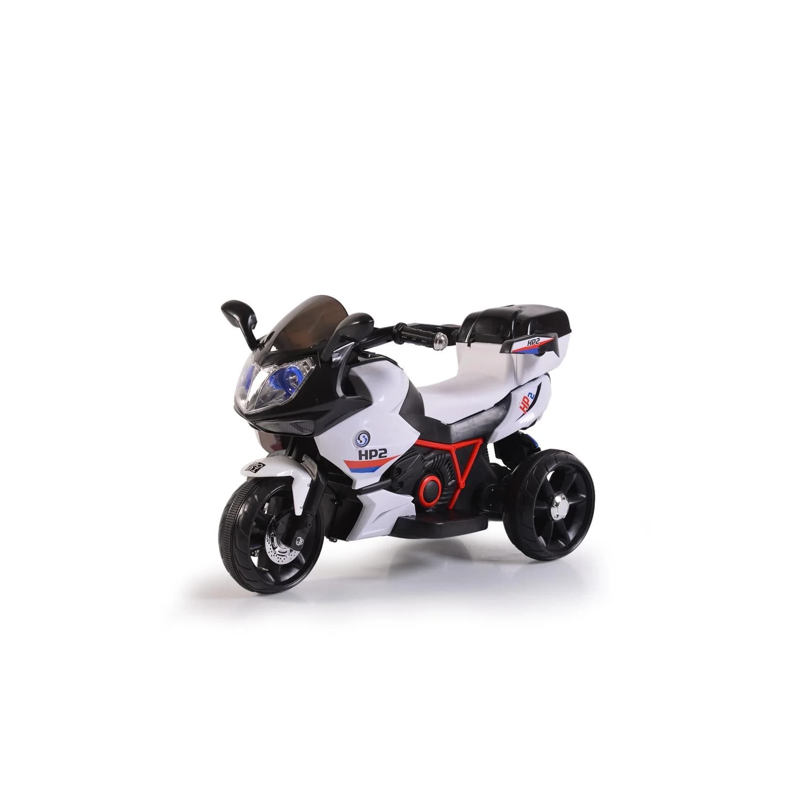 Moni Kinder Elektromotorrad HP2 FB-6187 Schwarz mit Musikfunktion