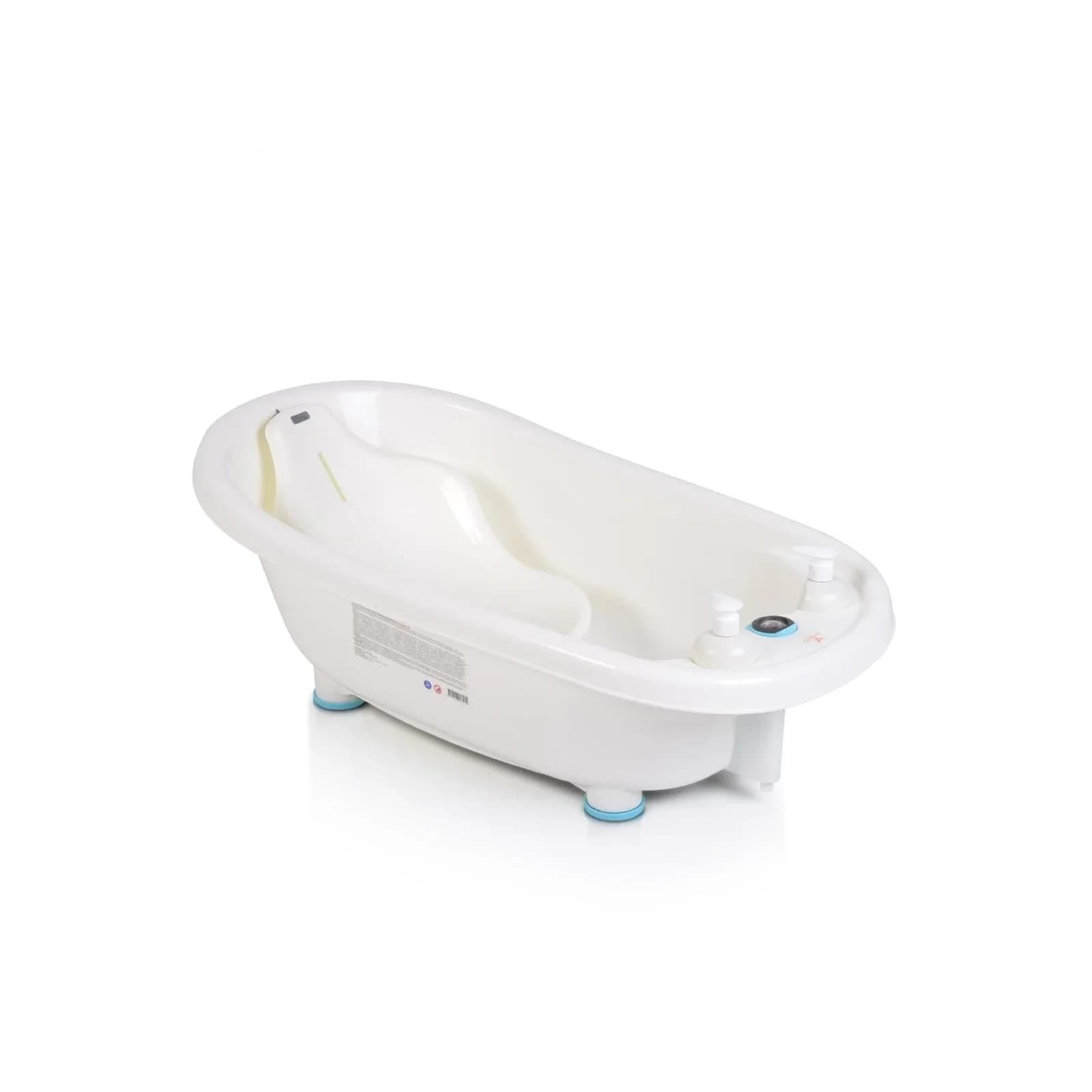Moni Baby Badewanne Set Bubble mit Thermometer, Sitz und Spender Blau