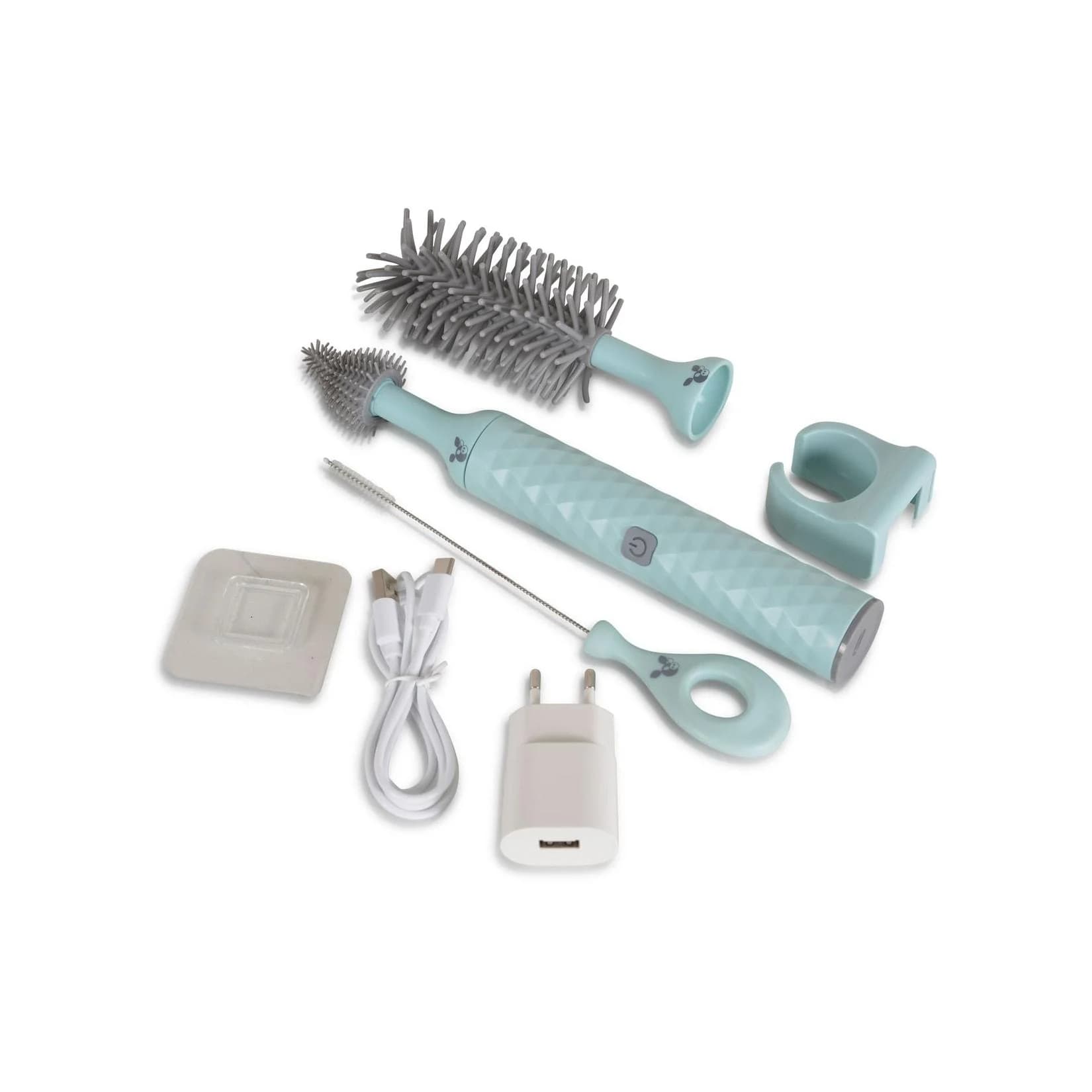 Cangaroo Elektrisches Flaschenbürstenset 2in1 Saugerreiniger Blau