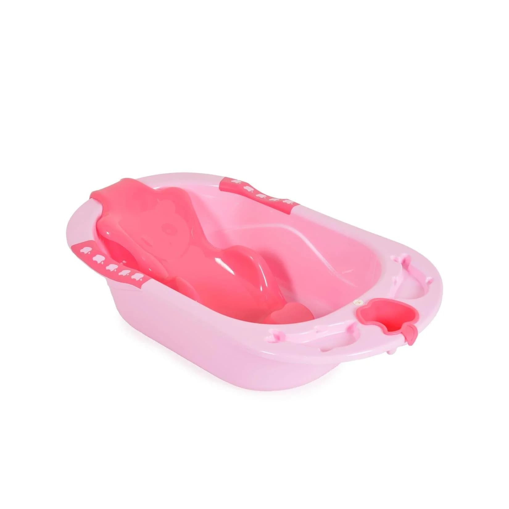 Cangaroo Babybadewanne Larissa 89 cm mit Badesitz & Ablauf Rosa