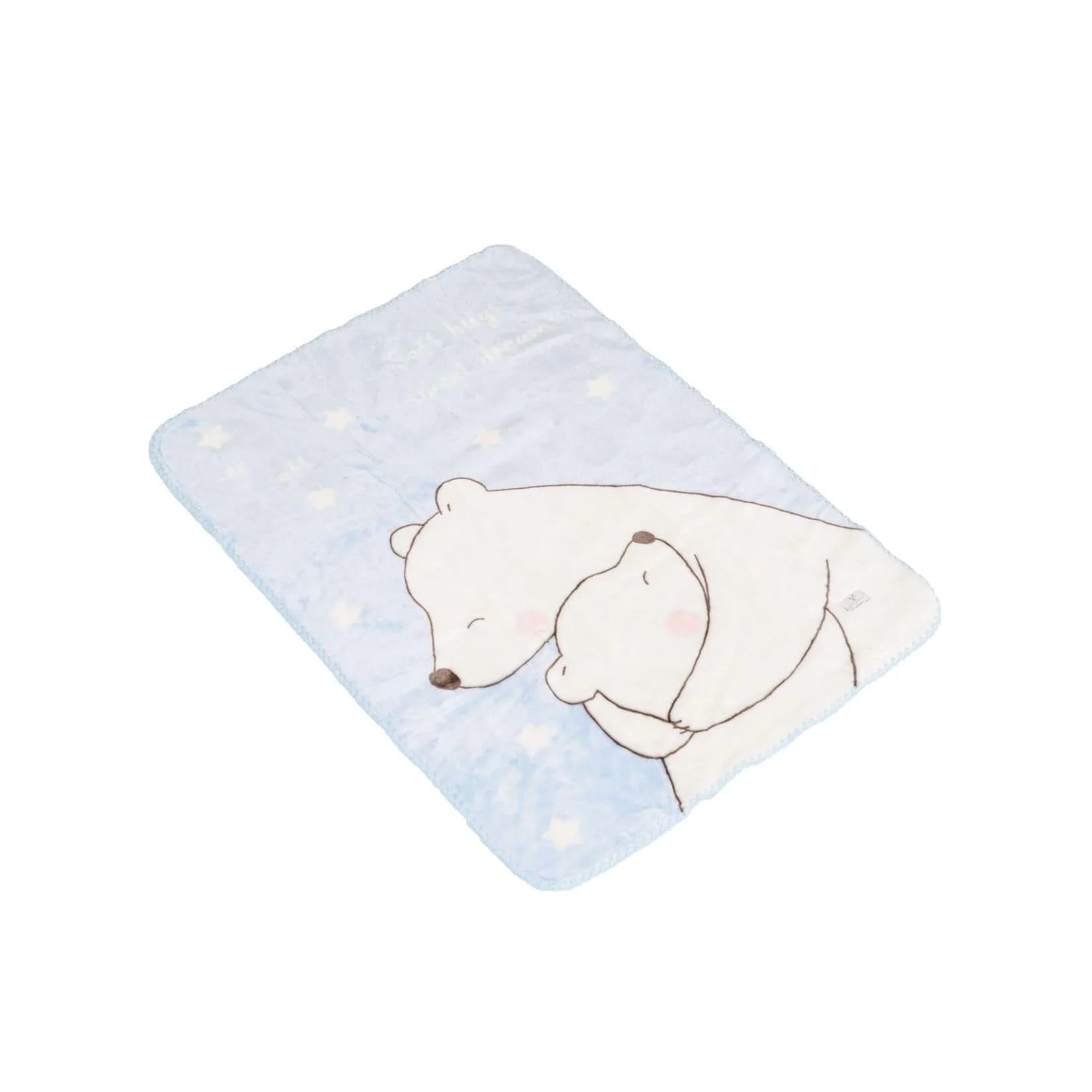 Cangaroo Babydecke 110 x 80 cm Softy Sweet Bärenmotiv Kuscheldecke Blau