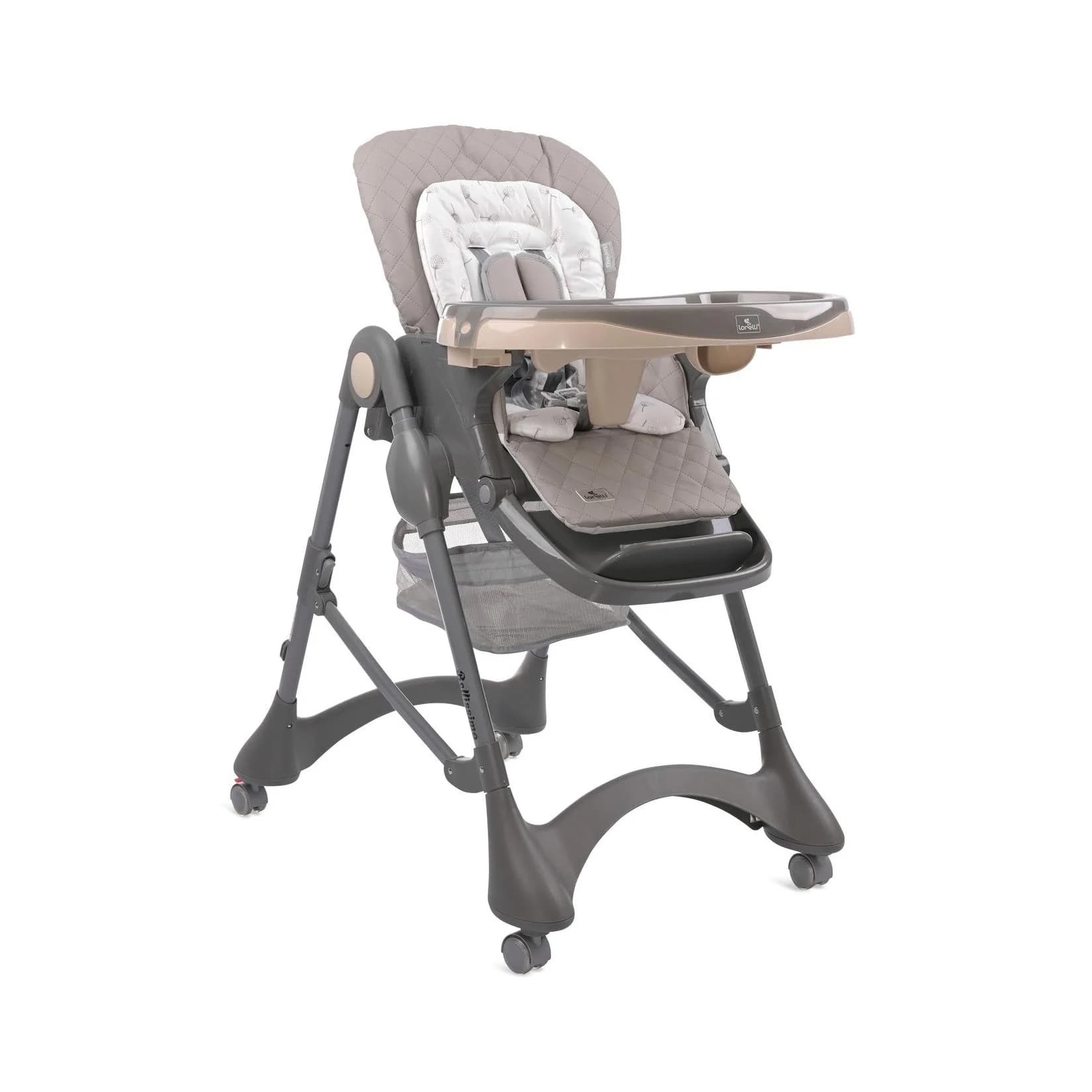 Lorelli Kinderhochstuhl Bellissimo Beige Klappbar mit Rädern