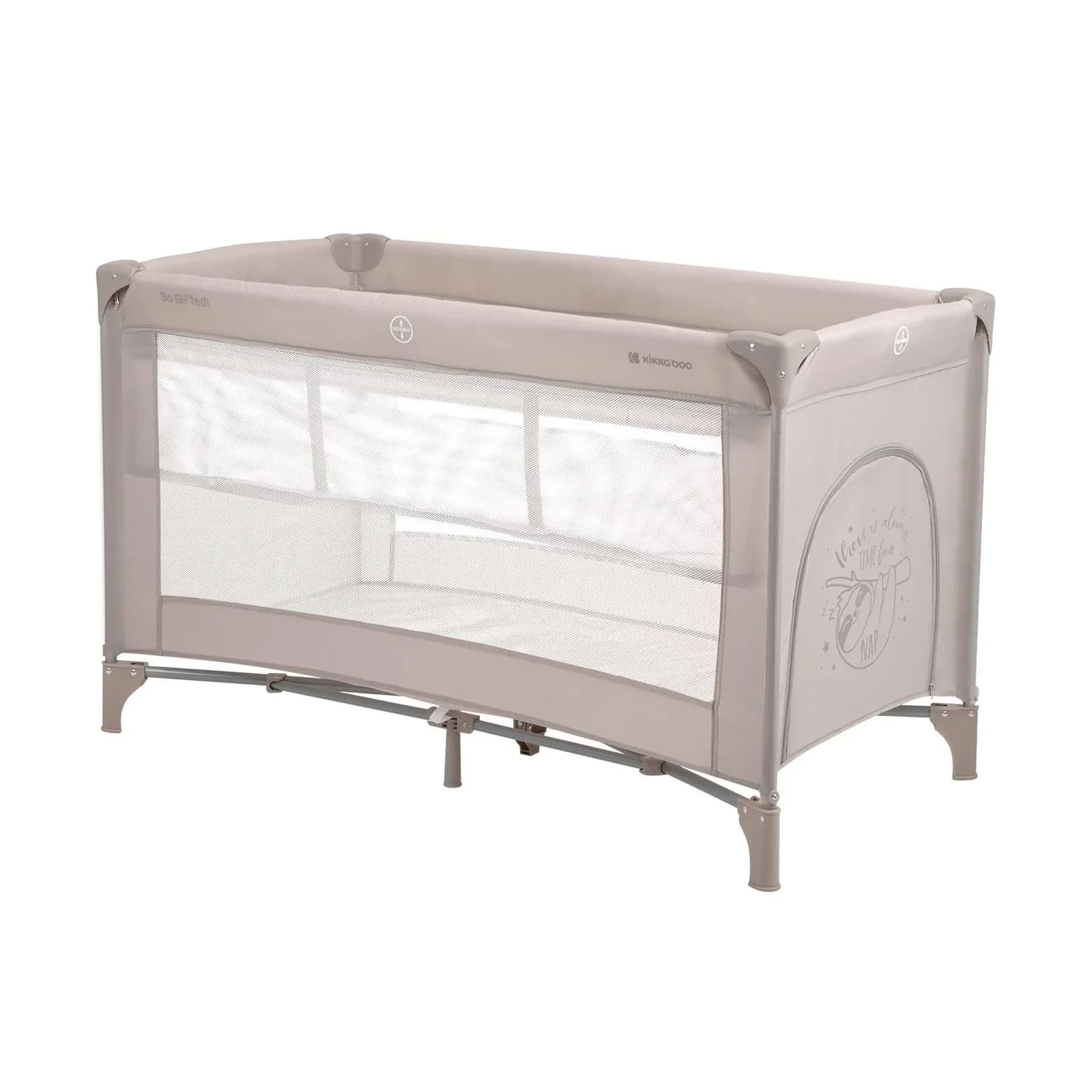 Kikkaboo Reisebett So Gifted 2 Ebenen mit Tragetasche Braun