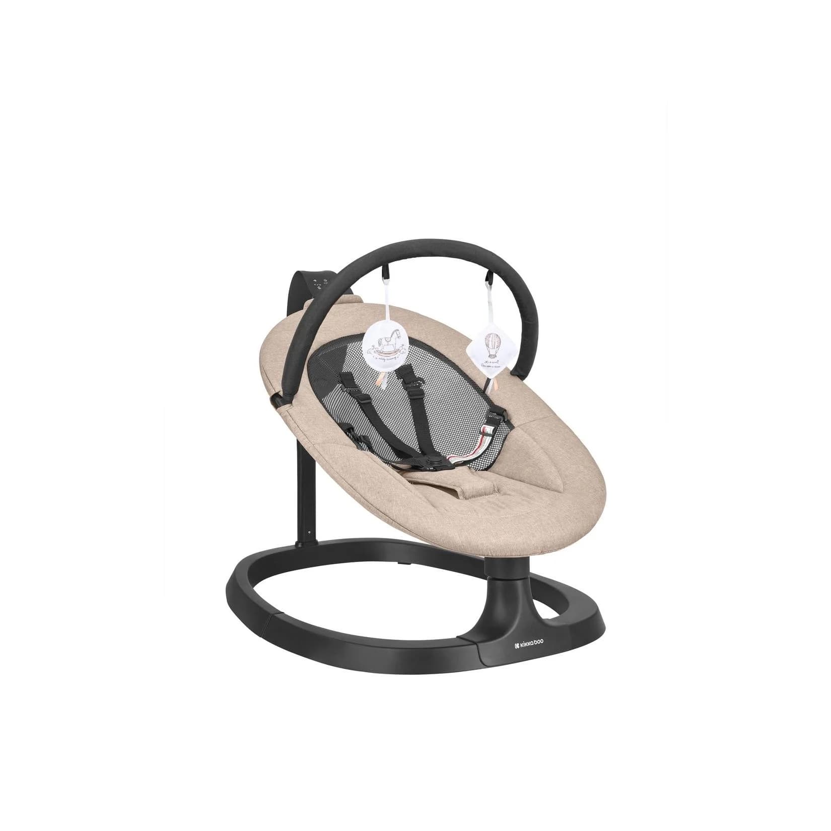 Kikka boo Babywippe Zazu elektrisch beige mit Musik und Timer