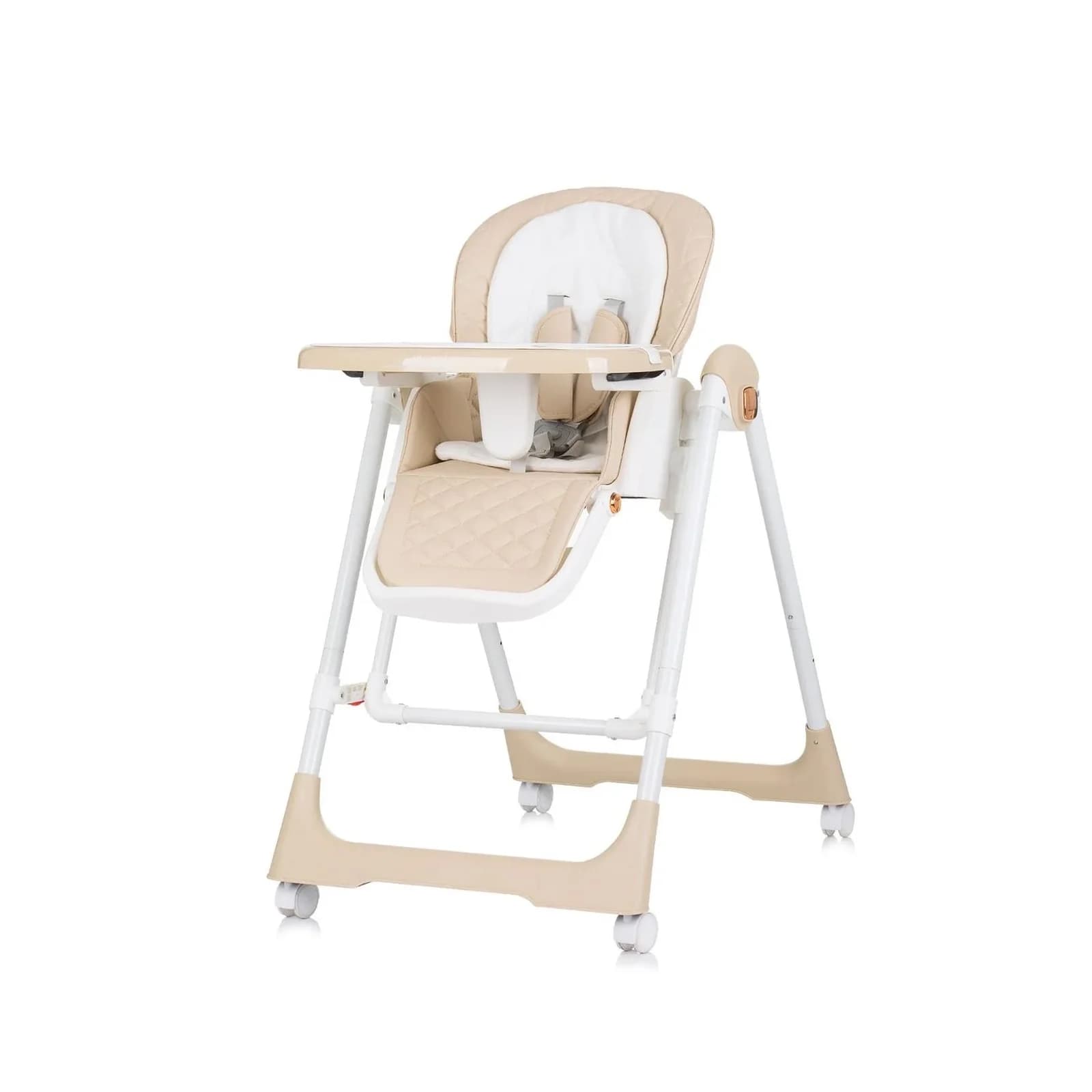 Chipolino Kinderhochstuhl 2 in 1 Milk Shake Beige verstellbar Babyschaukel