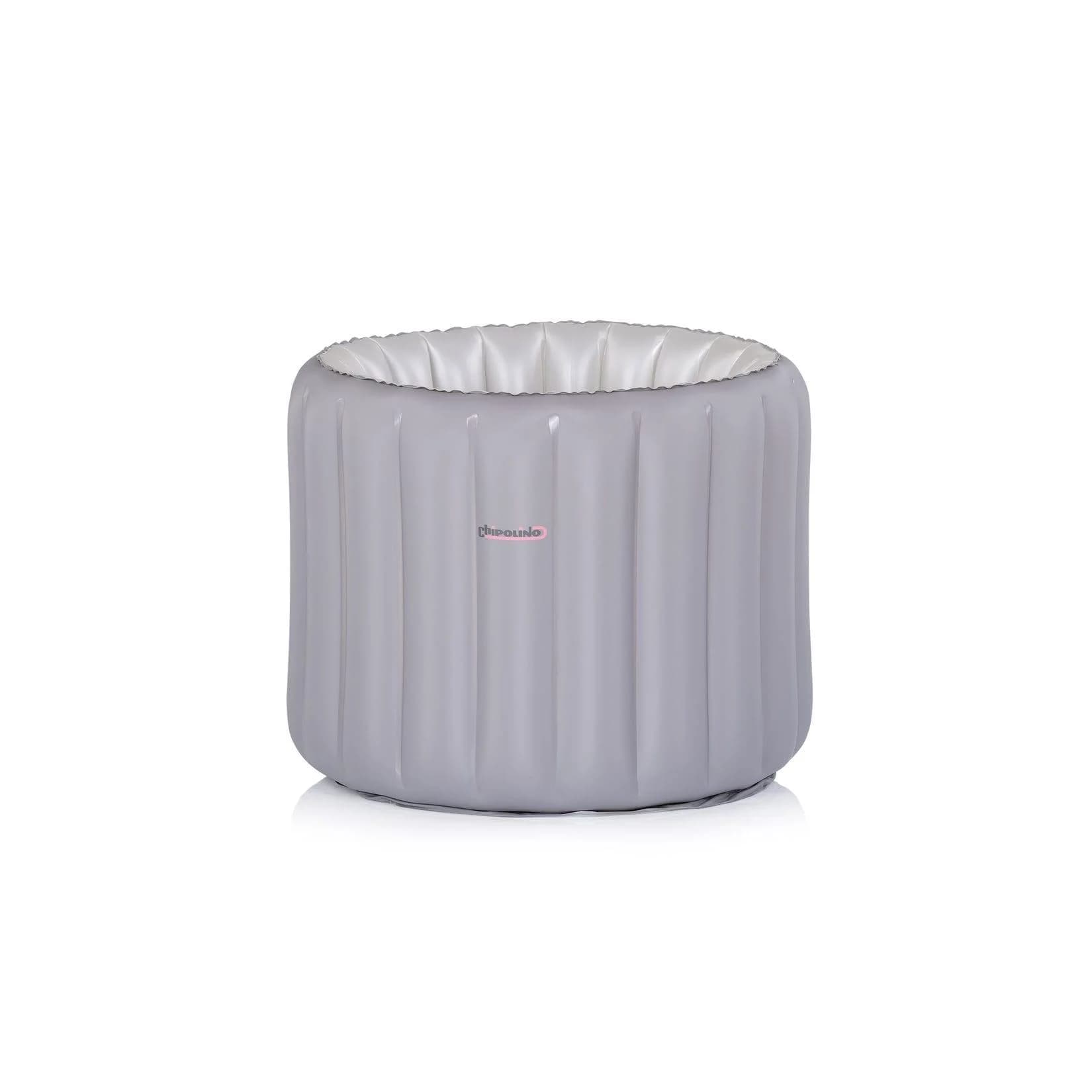 Chipolino Babybadewanne Bubble Nest aufblasbar grau mit Sitz