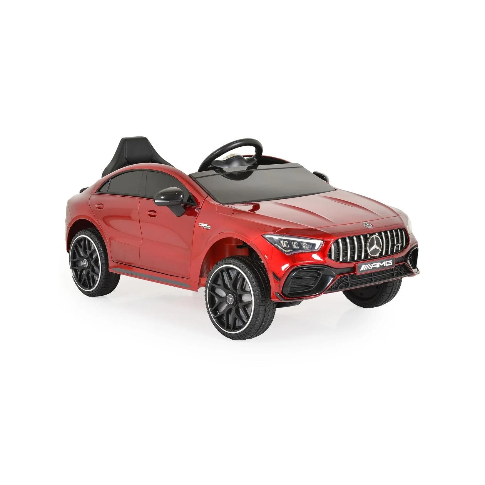 Moni Kinder Elektroauto Mercedes-AMG CLA 45 Rot mit Bluetooth