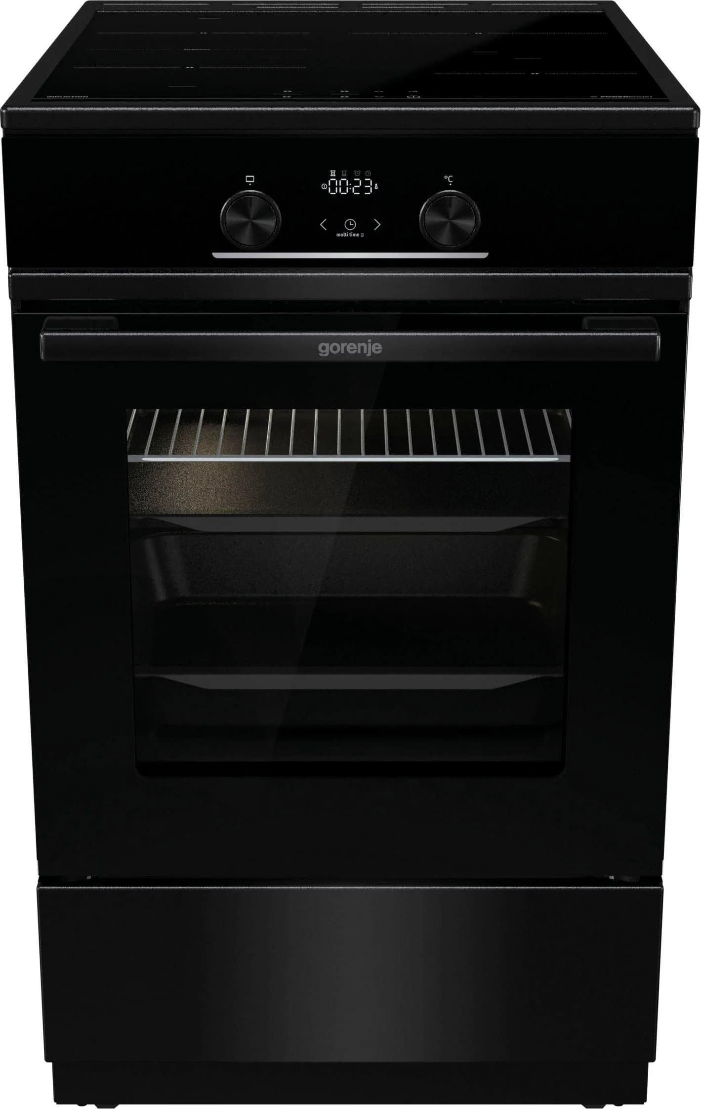 GORENJE Induktions-Standherd GEIT5C60BPG Schwarz AirFry-Funktion