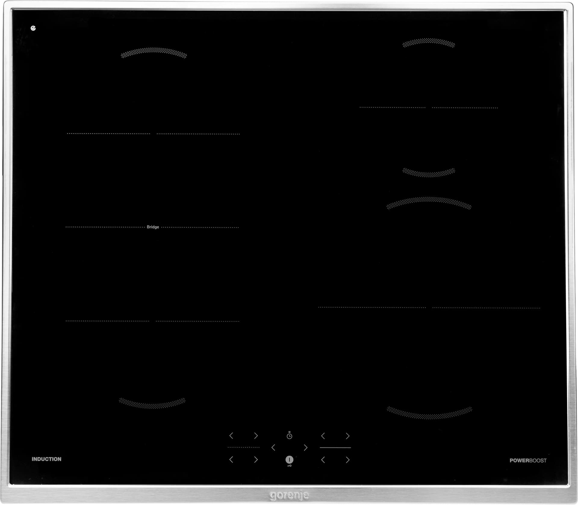 GORENJE Flex-Induktions-Kochfeld GI 6421 BX Schwarz Edelstahlrahmen