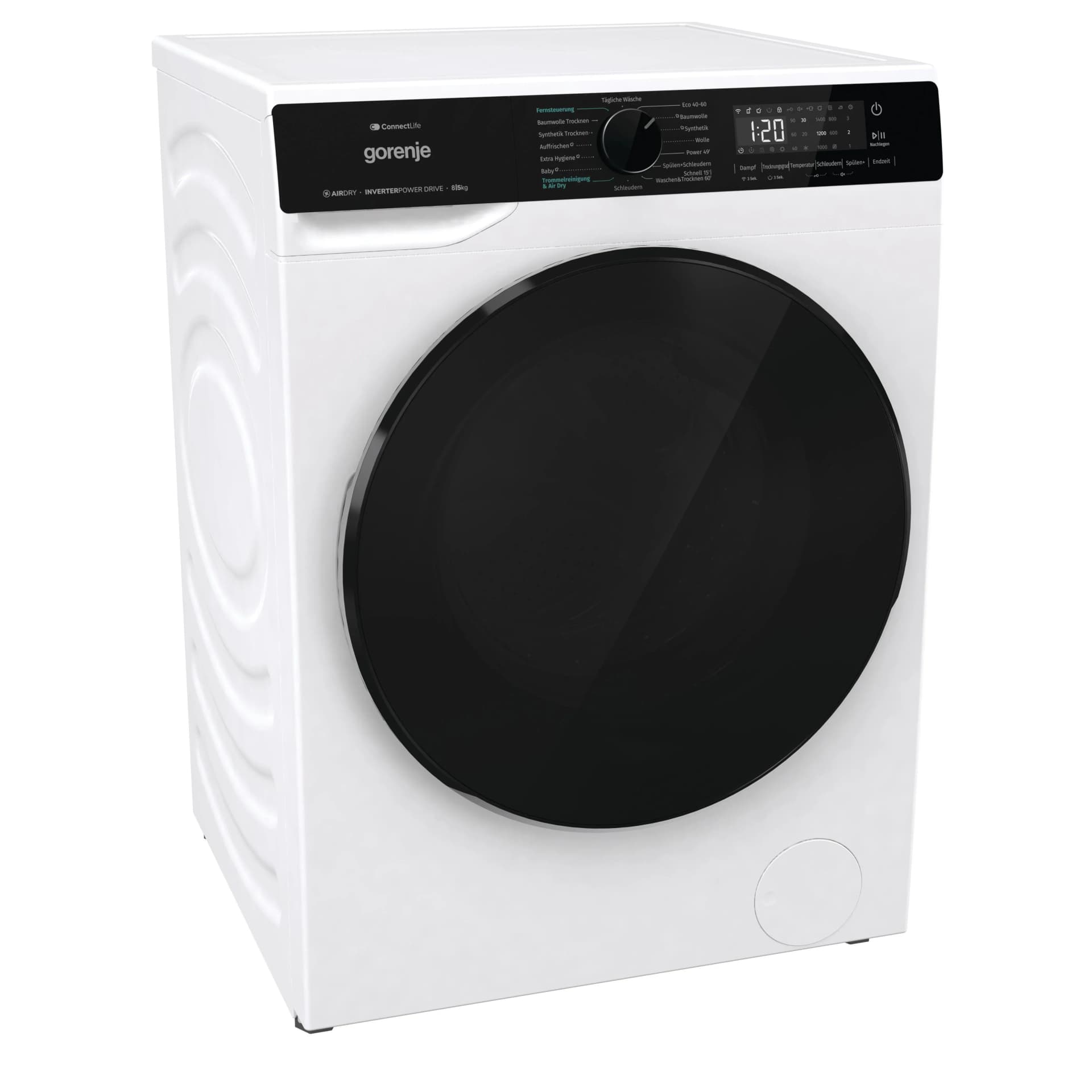 GORENJE Waschtrockner WD2PA854ADW/DE Weiß 8 kg 1400 U/min