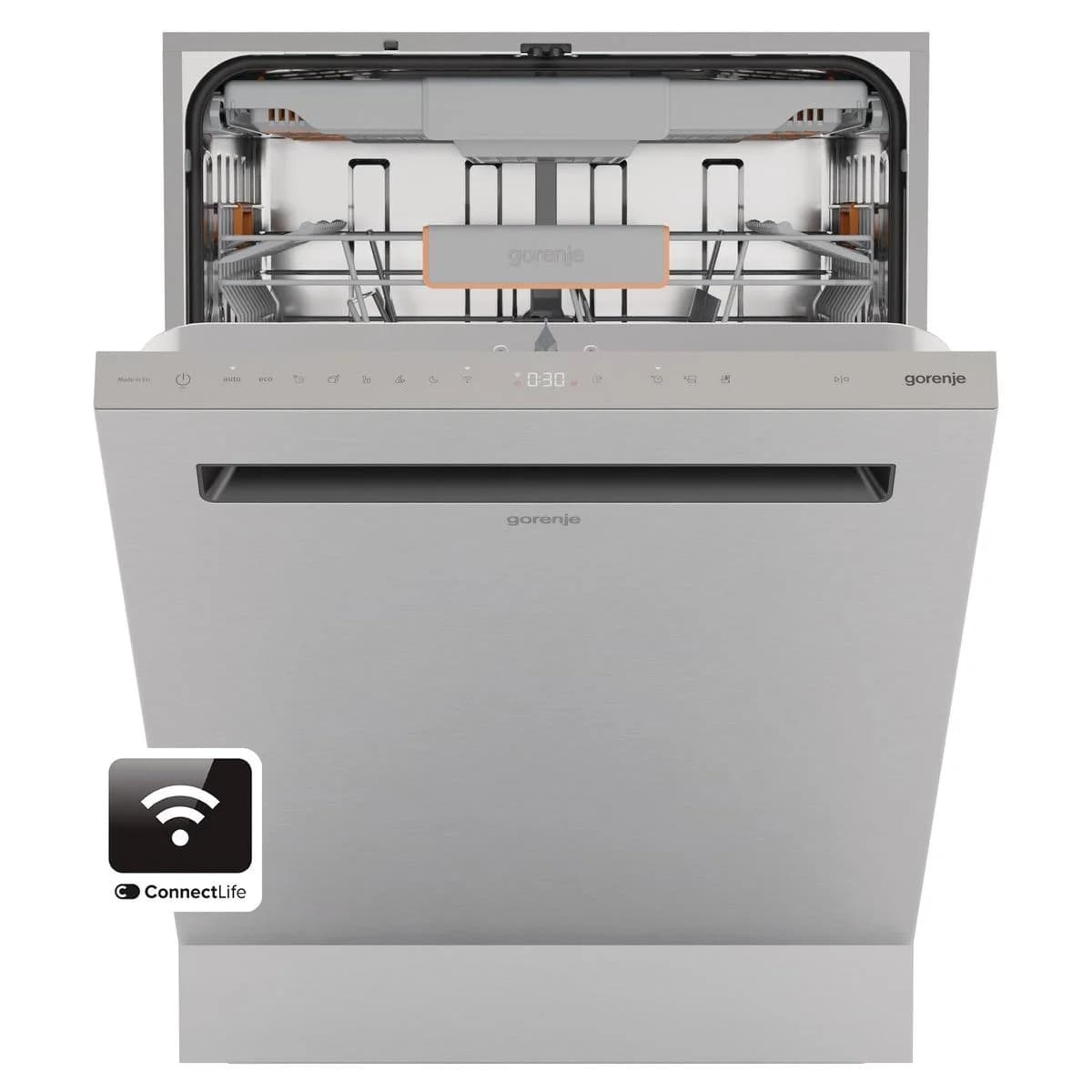 GORENJE Unterbaugeschirrspüler GU673A65X Silber Energieeffizienz A