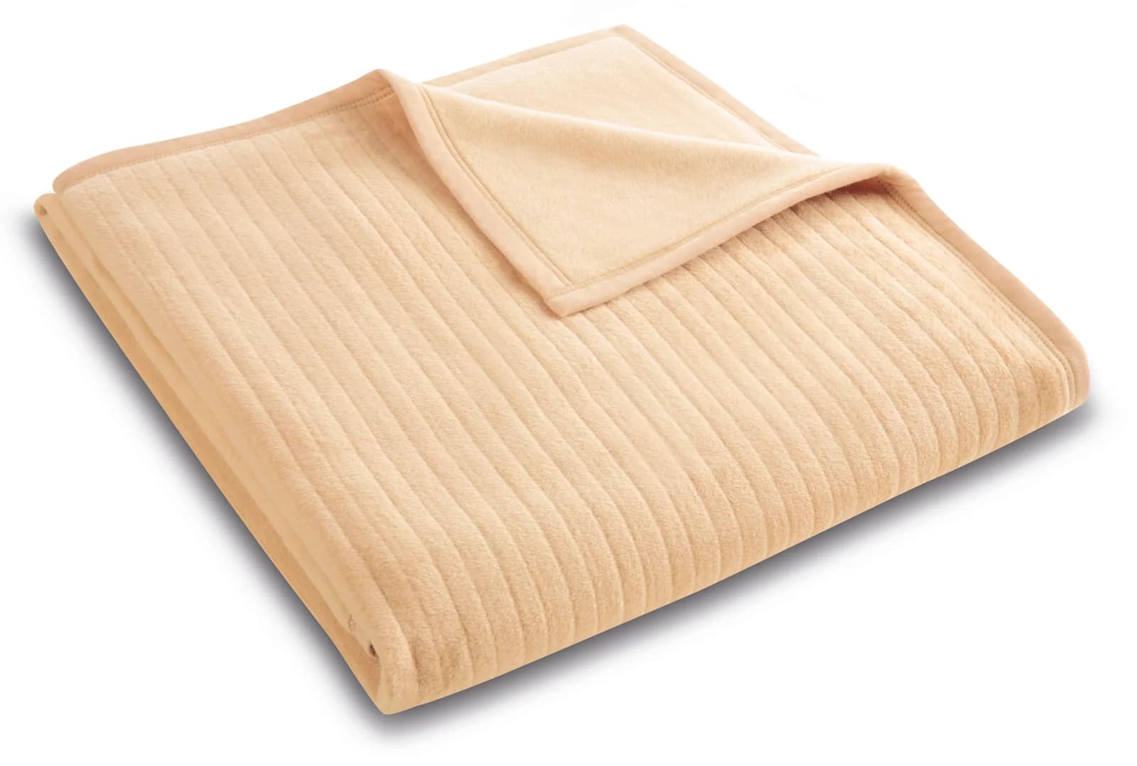 BIEDERLACK Wohndecke Feel Cord Beige Cord-Optik Samtband